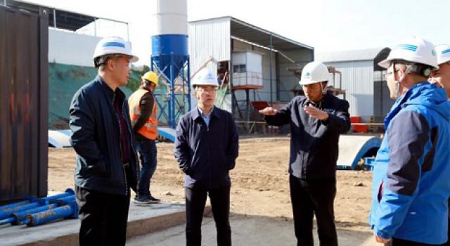 淄博市交通運(yùn)輸事業(yè)服務(wù)中心對(duì)沂邳線改建工程進(jìn)行督導(dǎo)檢查