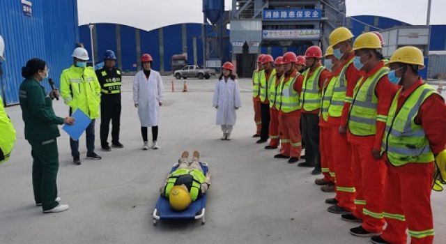 日蘭巨菏總監(jiān)辦組織開展應對機械傷害應急演練