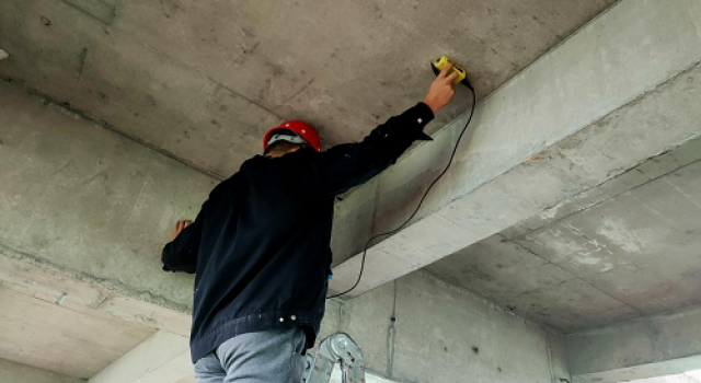 省廳執(zhí)法局委托檢測單位對濟(jì)高房建項目主體工程驗收檢測