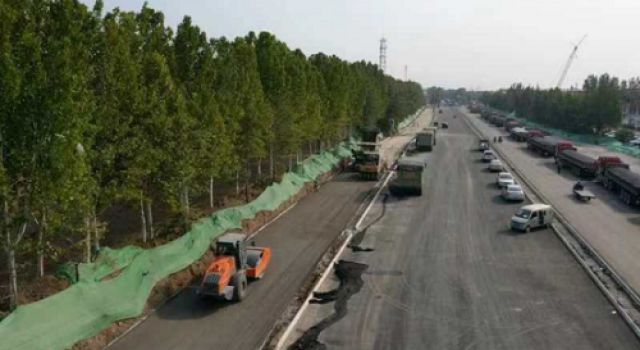 東陳路改擴(kuò)建工程“大干一百天”施工節(jié)點順利完成